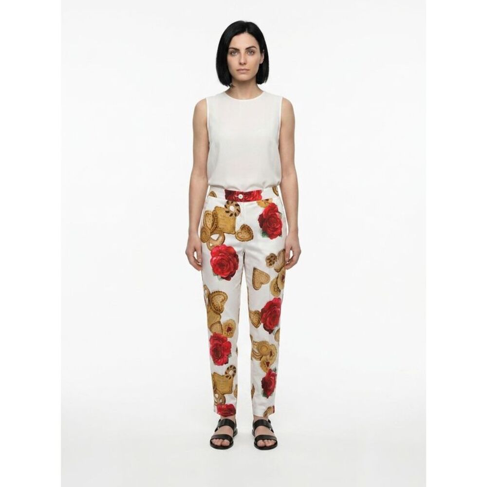 Dolce & Gabbana Multicolor Cotton Casual Women's Pants